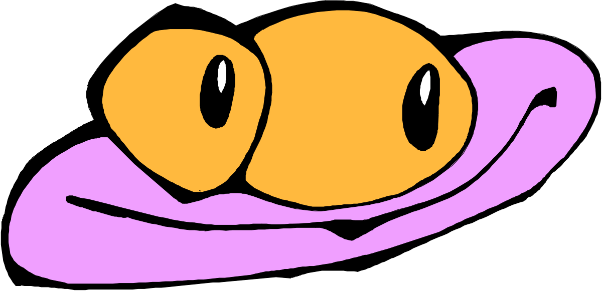 a cartoon face with two eyes and a pink scarf clip art png transparent Cartoon Face with Eyes and Pink Scarf - Fun Clipart Design