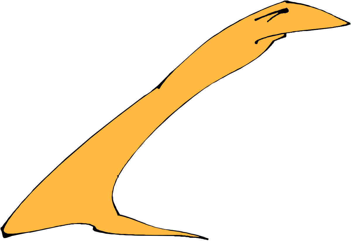 a yellow whale tail clip art png transparent Yellow Whale Tail Clipart - Vibrant Marine Illustration