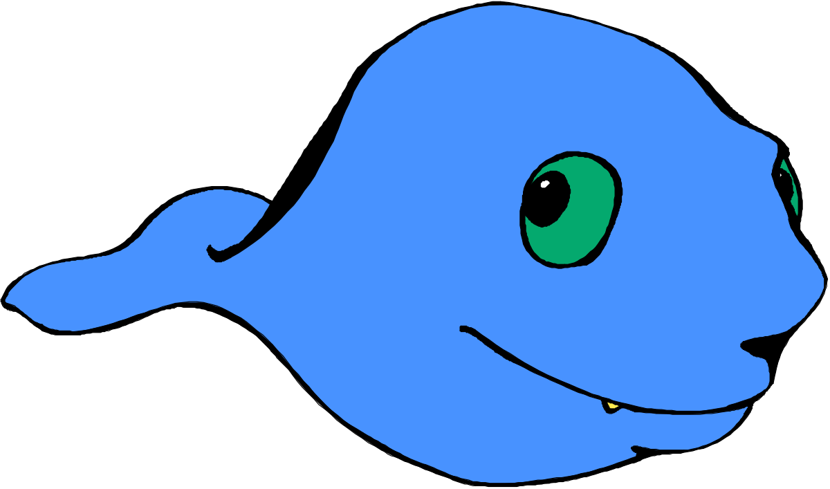 a blue fish with green eyes clip art png transparent Blue Fish with Green Eyes - Vibrant Clipart for Any Project