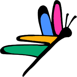 Vibrant Butterfly Clipart on Clean White Background