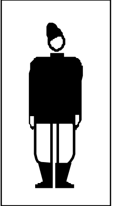 Black and White Robot Silhouette Clipart for Creative Projects