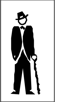 Silhouette of a Man with a Gun - Striking Clipart for Dynamic Visuals