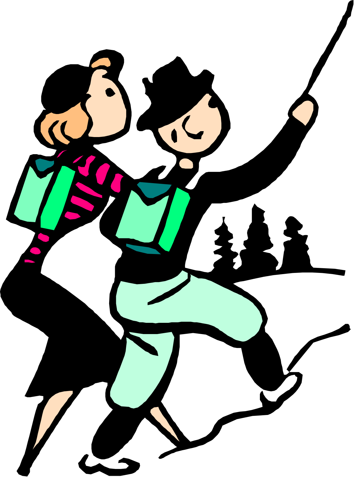 a couple of people are dancing together clip art png transparent Dancing Couple Clipart: Joyful Partners in Motion