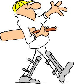 Cartoon Character with Baseball Bat - Playful Clipart for Fun Designs
