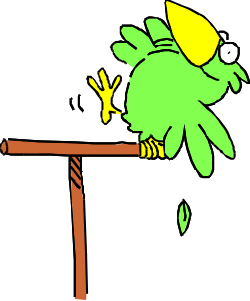 Bird on a Branch: Elegant Clipart for Nature Themes