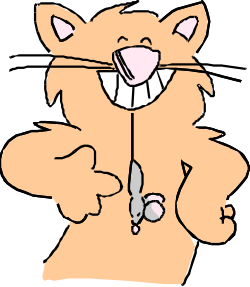 Cat with a Tooth: Fun and Whimsical Clipart