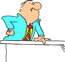 Businessman in Suit and Tie Leaning on Wall Clipart