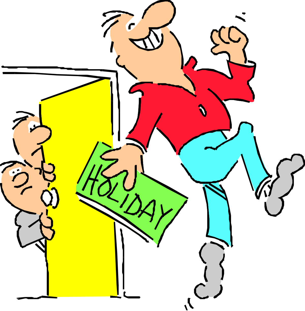 a cartoon character with a sign that says i am clip art png transparent Cartoon Character Holding Sign: 'I Am Clipart'