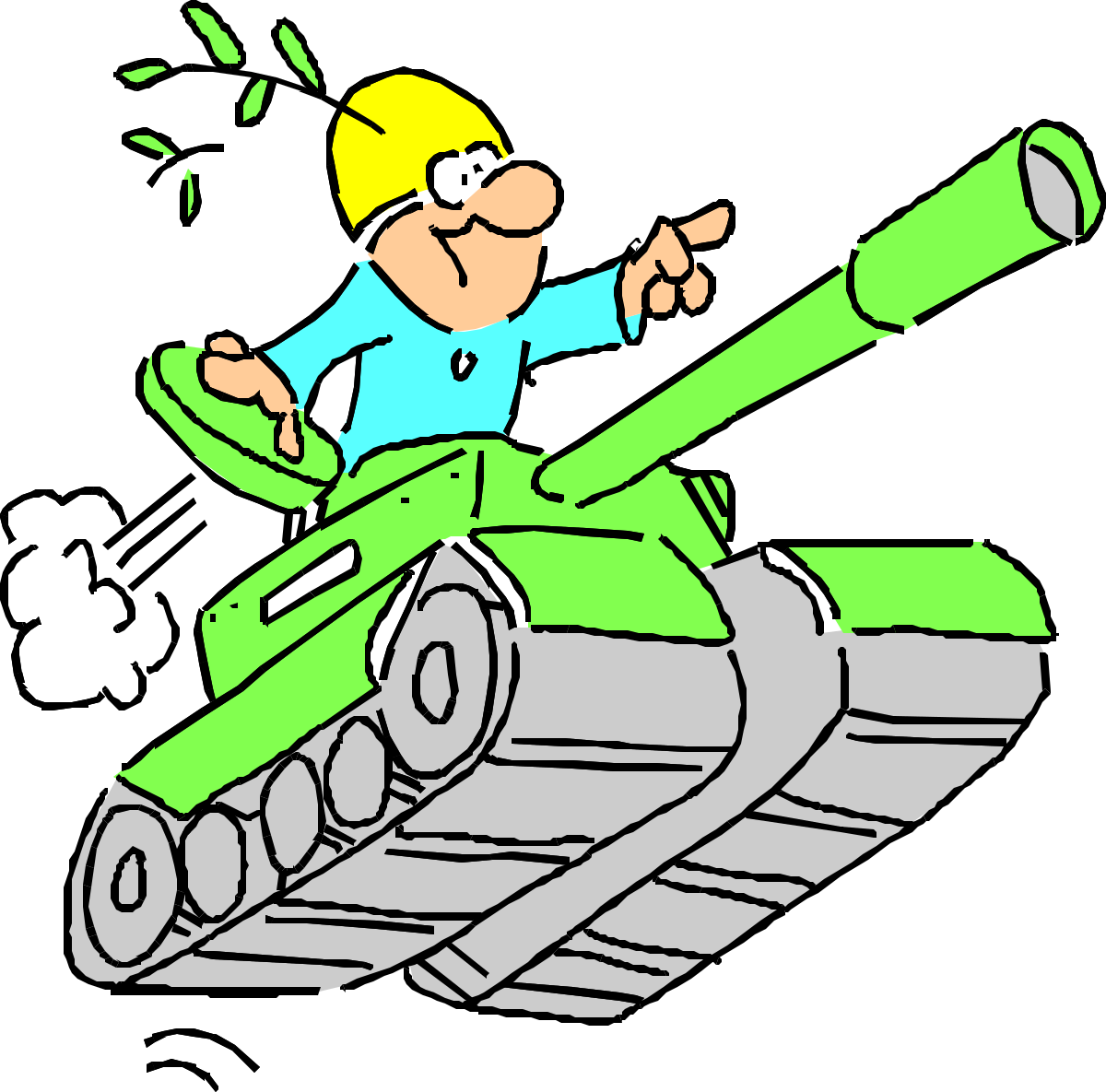 a cartoon character riding a tank clip art png transparent Cartoon Character Riding Tank Clipart for Fun and Adventure