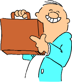 Businessman with Briefcase Clipart - Professional SVG Image