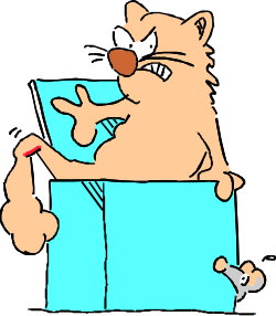 Cat on Blue Pillow with Pencil Clipart - Adorable Illustrations for Your Projects