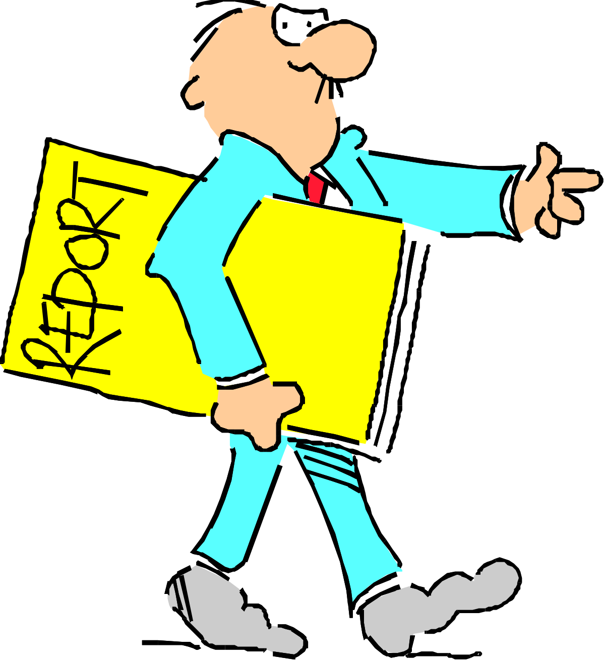 a man in a suit and tie holding a sign clip art png transparent Businessman Holding Sign Clipart: Professional Suit & Tie Illustration