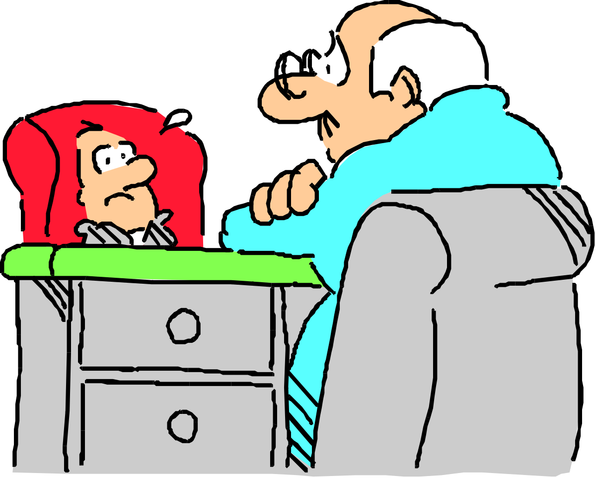 Man and Woman Working at Desk Clipart - Collaborative Office Scene