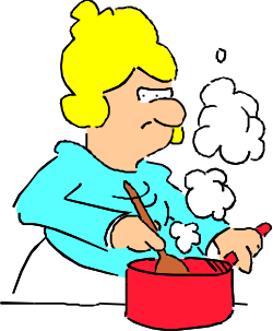 Cartoon Man with Food Bucket Clipart for Fun Illustrations