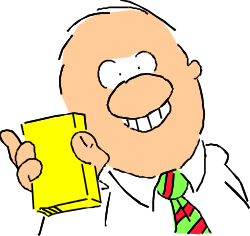 Man in Tie Holding Paper - Professional Clipart for Business