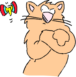 Cat with Heart in Mouth Clipart - Adorable and Playful Illustration