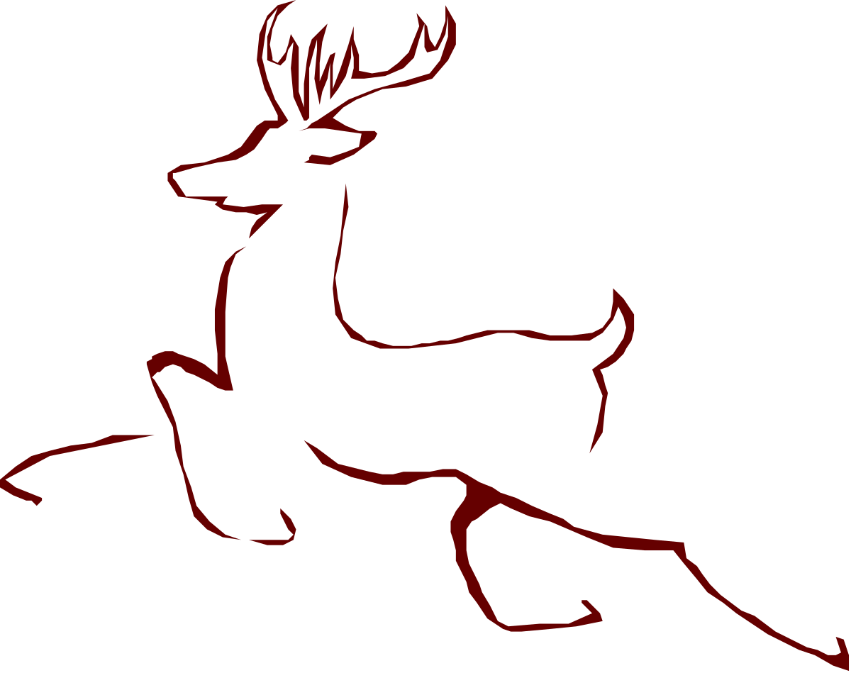 a deer running across the ground clip art png transparent Deer Running Across Ground - Vibrant Nature Clipart