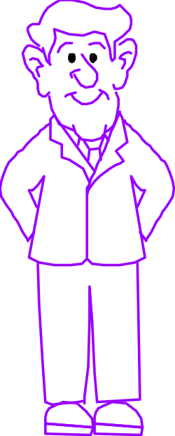 Cartoon Character with Hat and Tie - Fun Clipart Collection