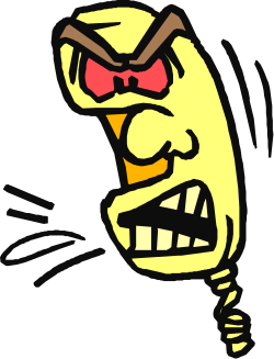 Cartoon Face with Red Nose on Black Background Clipart