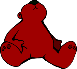 Teddy Bear Sitting on Ground - Adorable Clipart for Kids