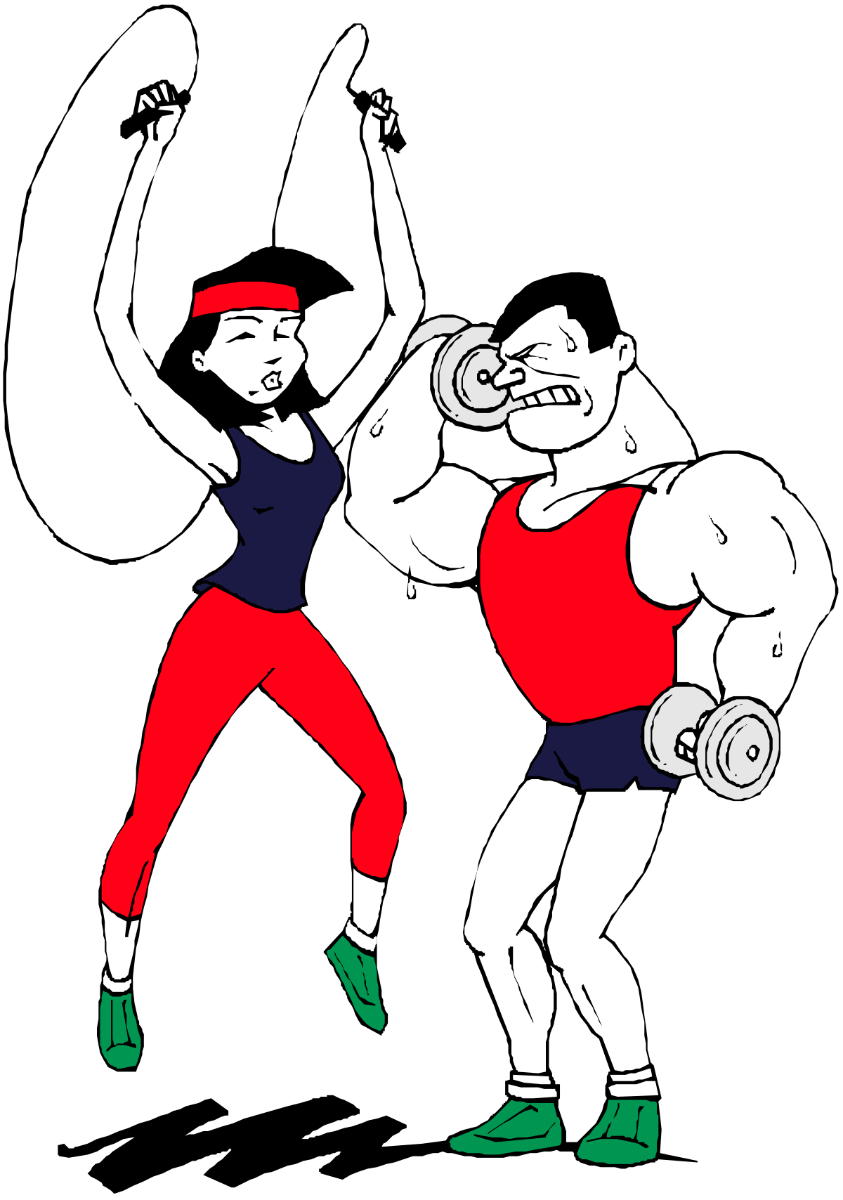 two men doing a split exercise clip art png transparent Split Exercise Clipart: Two Men in Action