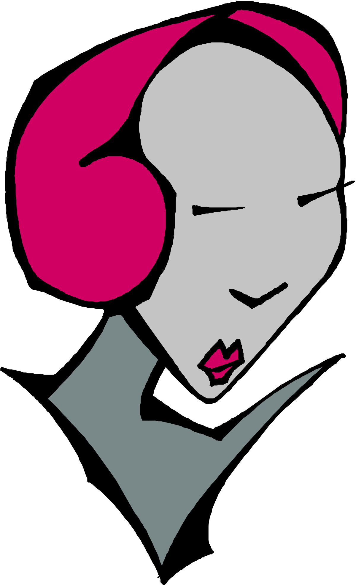 Woman with Headphones Clipart - Stylish & Modern Audio Vibes