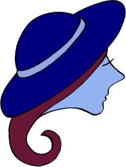 Blue Hat with Red Ribbon - Charming Clipart for Various Projects