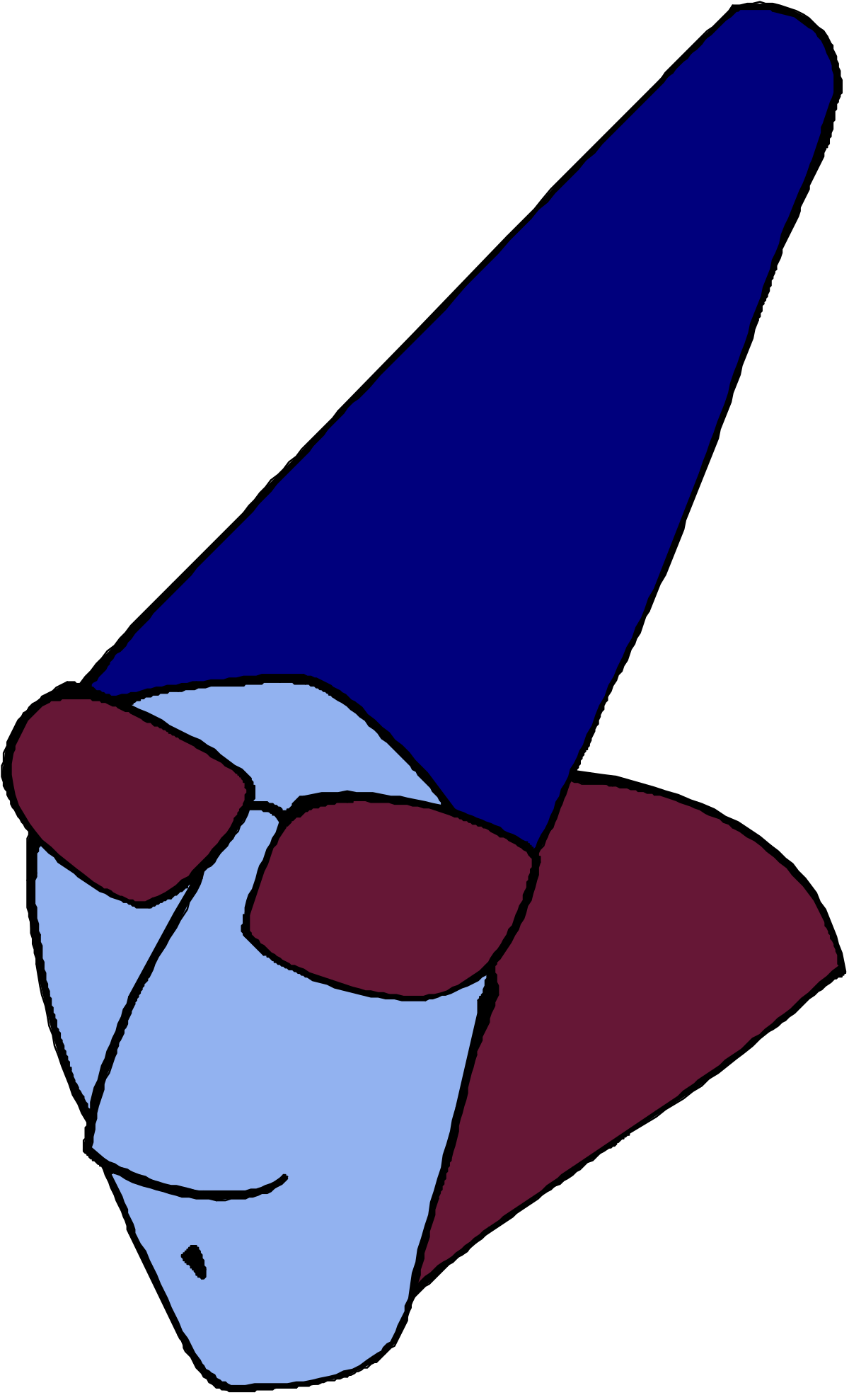 a blue hat with red glasses clip art png transparent Blue Hat with Red Glasses Clipart: Stylish and Fun Accessories
