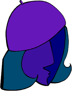 Purple and Blue Hat Clipart for Creative Projects