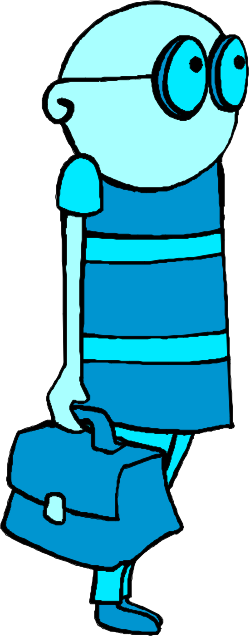 Blue Pig with Hat and Scarf Clipart - Whimsical Animal Illustrations