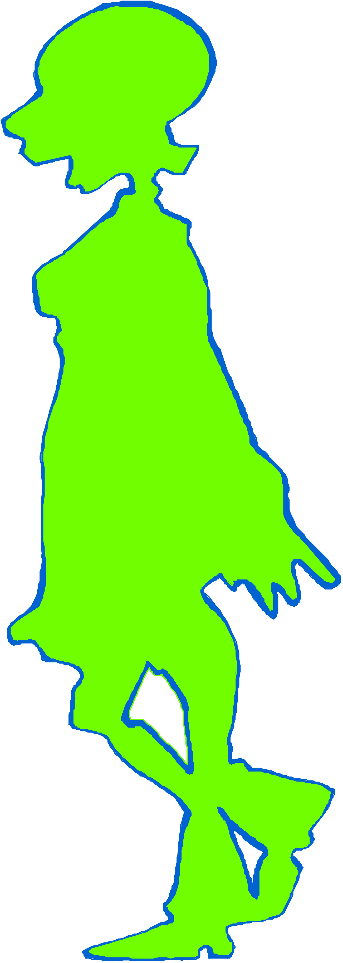 Green Map of the United States Clipart for Creative Projects