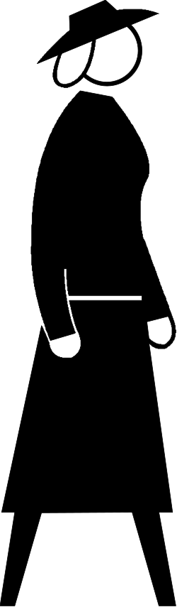 Black and White Silhouette of a Man - Elegant Clipart for Various Purposes