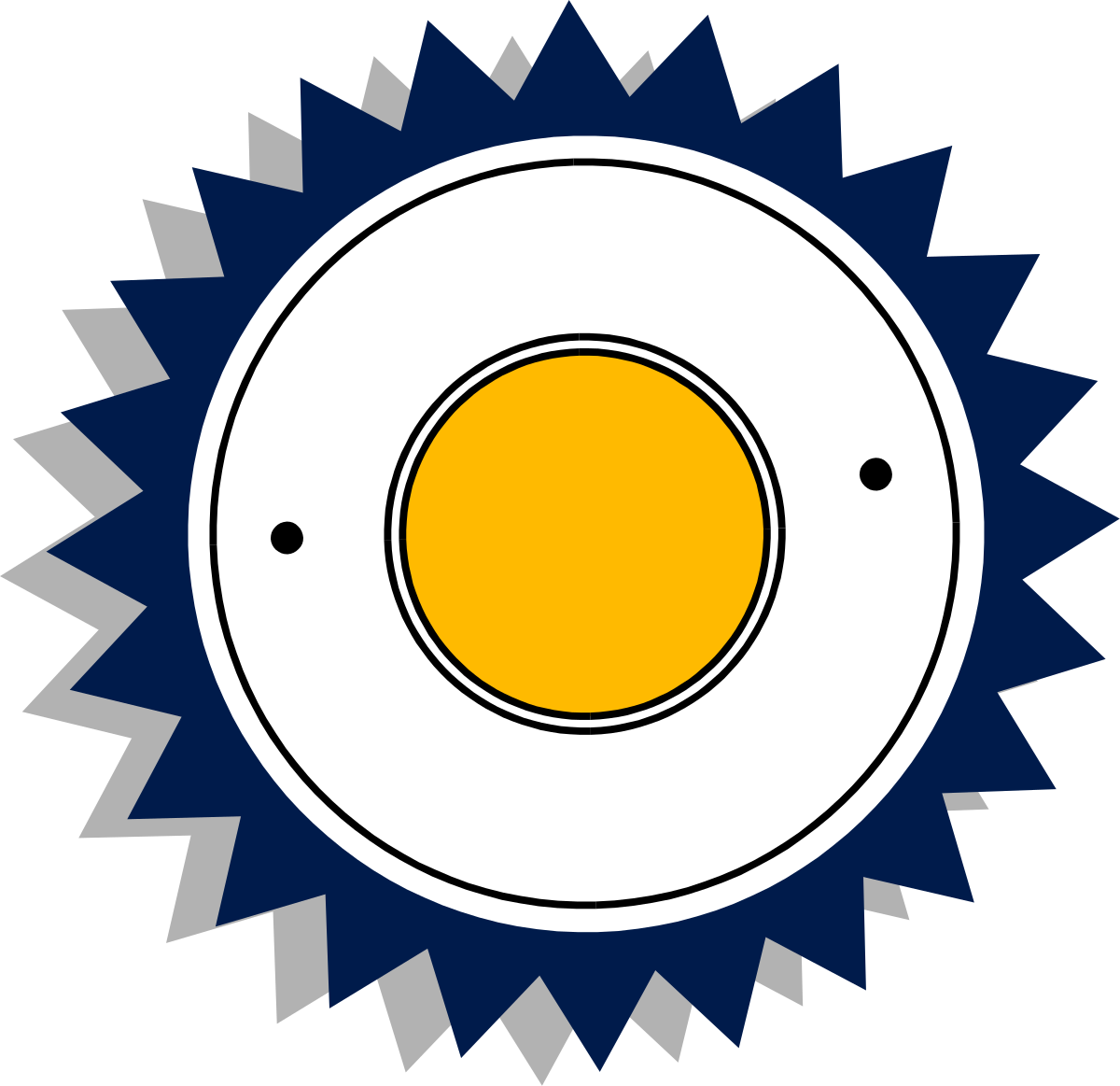 Fried Egg Clipart: Bright Yellow Yolk Delight