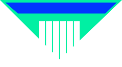 Blue and Green Cocktail Glass with Green Rim Clipart