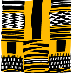 Yellow and Black Pattern Clipart for Vibrant Designs