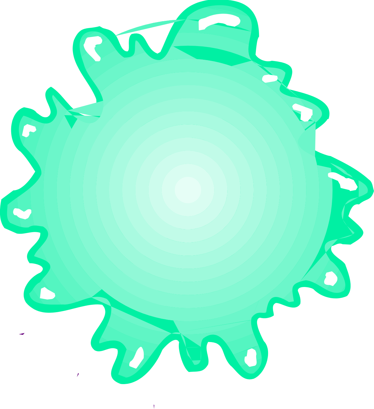 a green sun with a white circle clip art png transparent Green Sun with White Circle Clipart - Vibrant and Eye-Catching Graphics