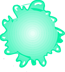 Green Sun with White Circle Clipart - Vibrant and Eye-Catching Graphics