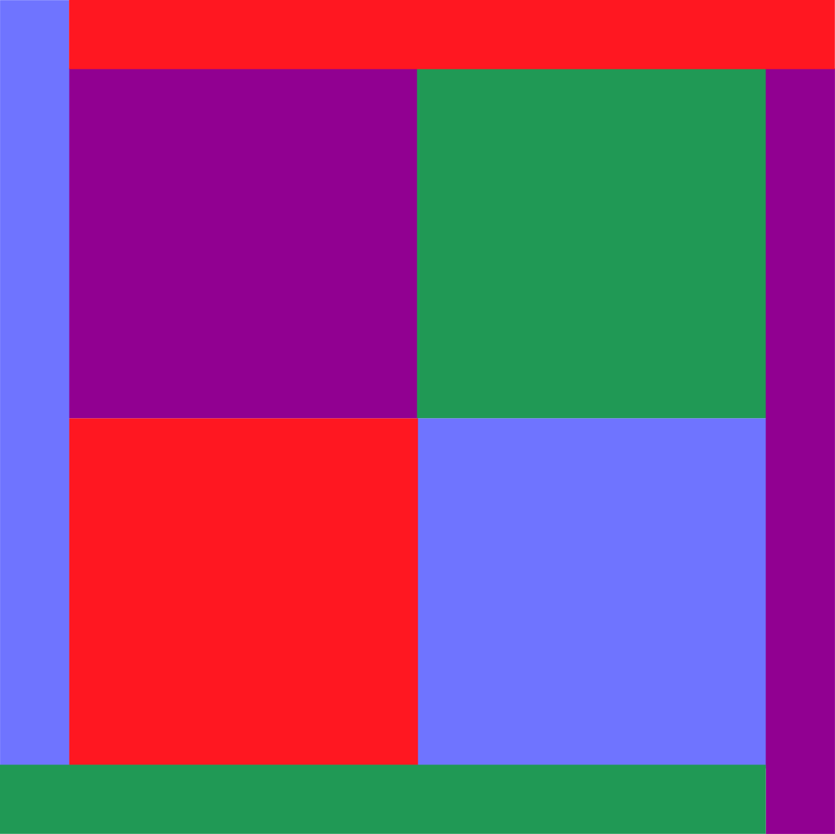 Colorful Square Pixel Pattern Clipart for Vibrant Designs