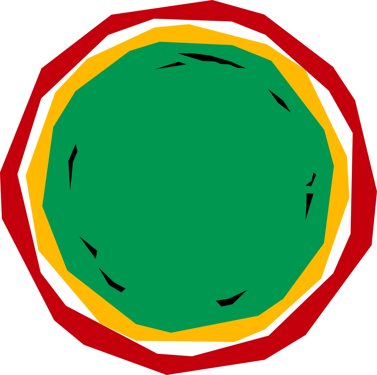 a green and yellow circle with a red center clip art png transparent Vibrant Green and Yellow Circle with Bold Red Center