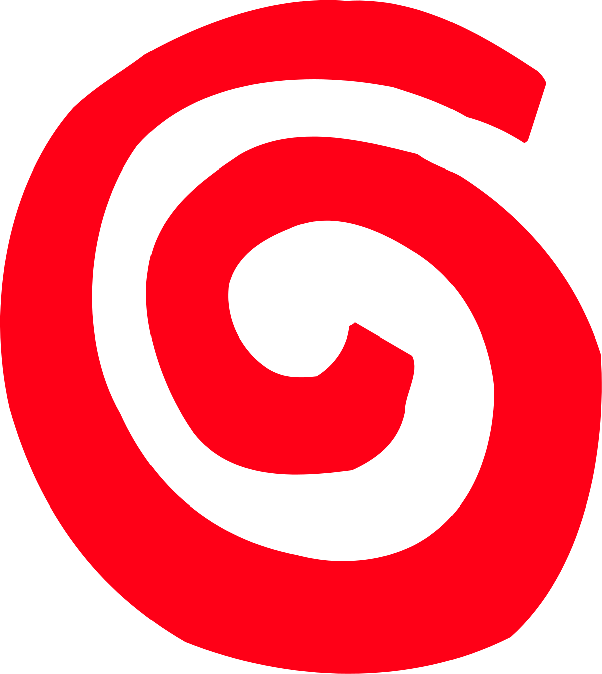 Red Target on Black Background Clipart for Bold Graphics