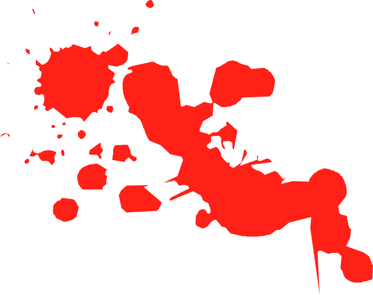 Red Paint on Black Background - Vibrant Clipart for Creative Projects