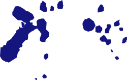 World Map Clipart on Black Background - Detailed Cartography
