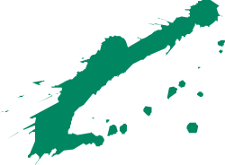 Green Map of New Zealand - Vibrant Clipart Illustration
