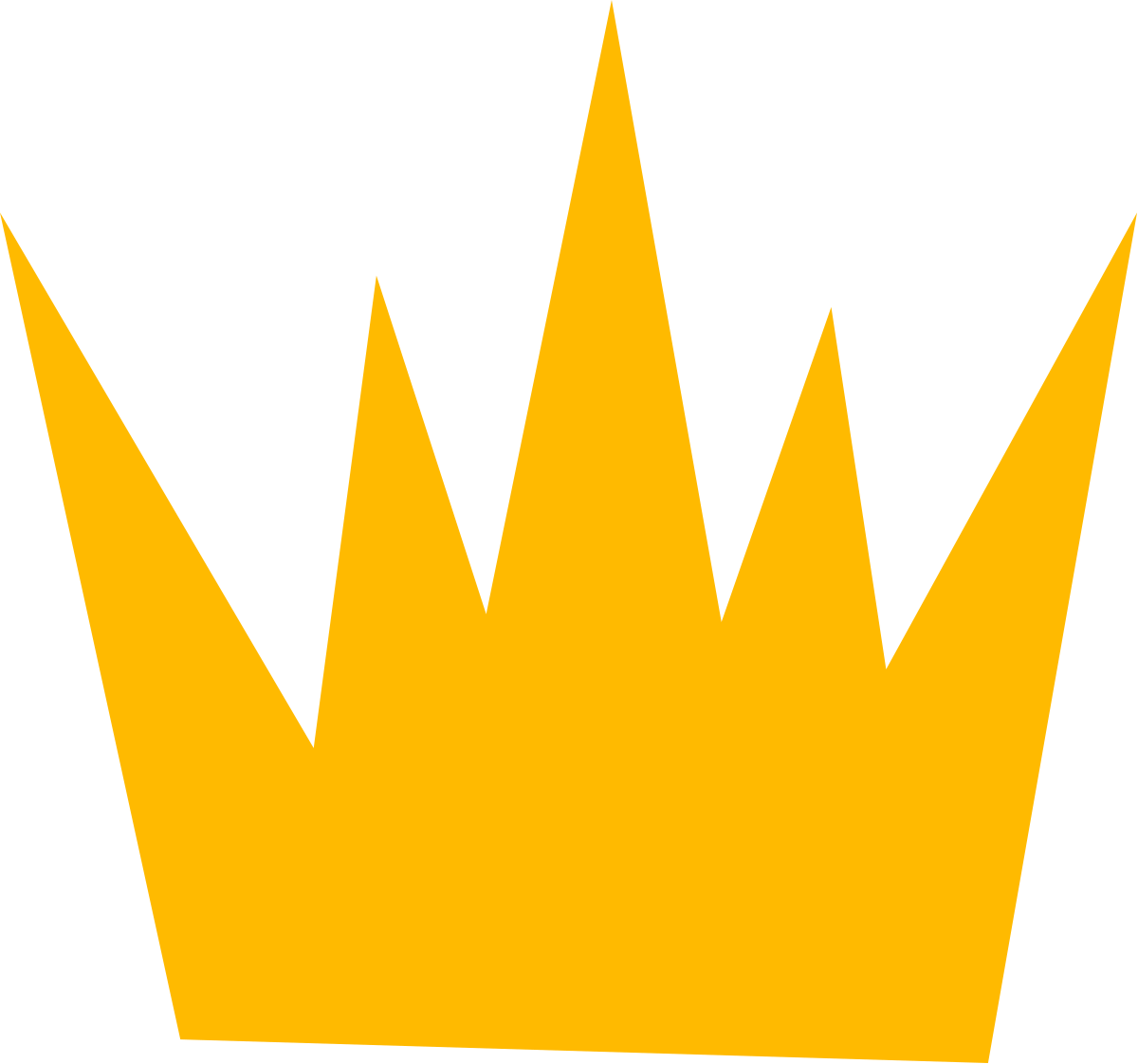 Crown Clipart on Black Background - Royal and Elegant Design
