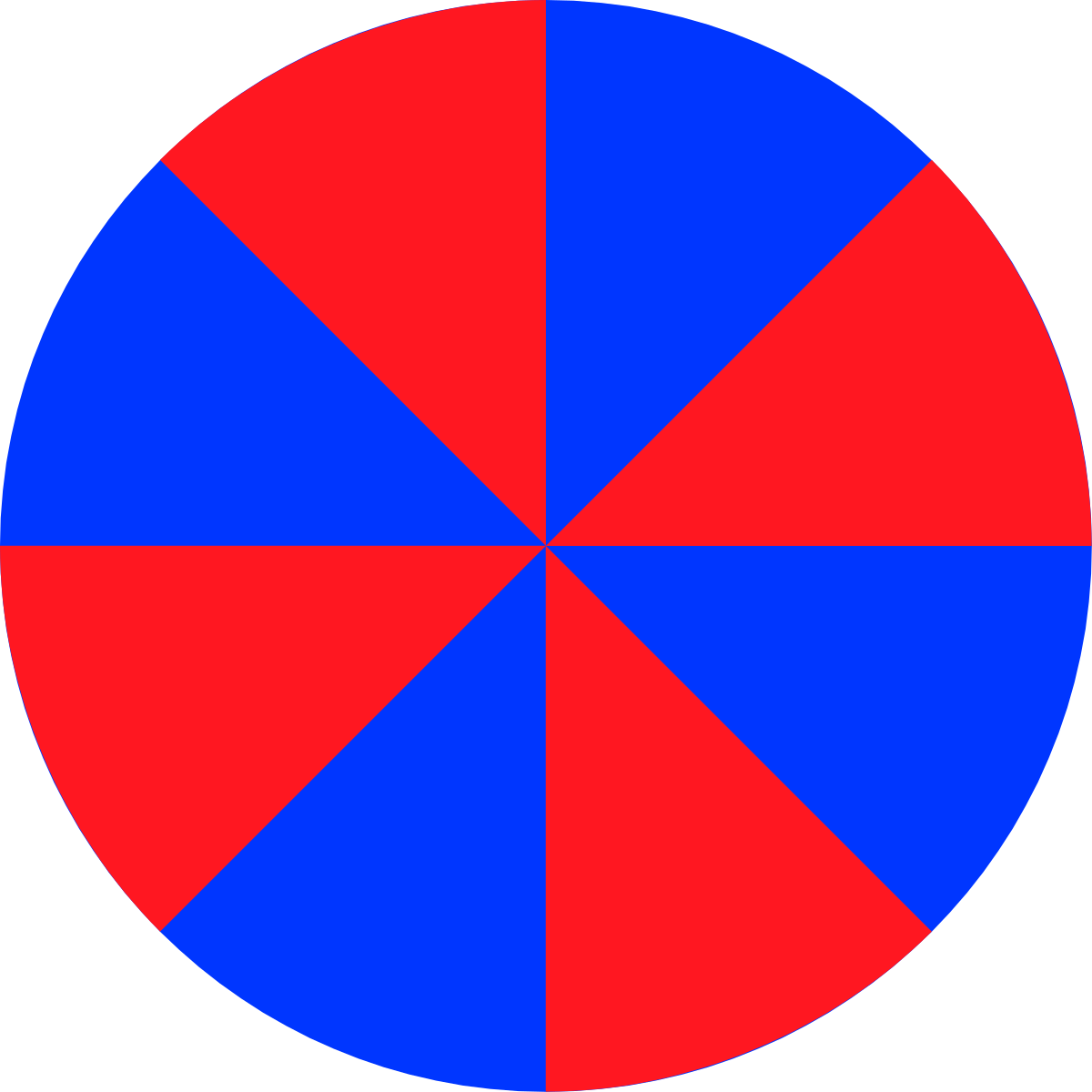 a red and blue circle with a white center clip art png transparent Red and Blue Circle with White Center Clipart - Vibrant, Eye-Catching Graphics