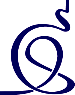 Blue and White Letter E Logo Clipart for Modern Branding