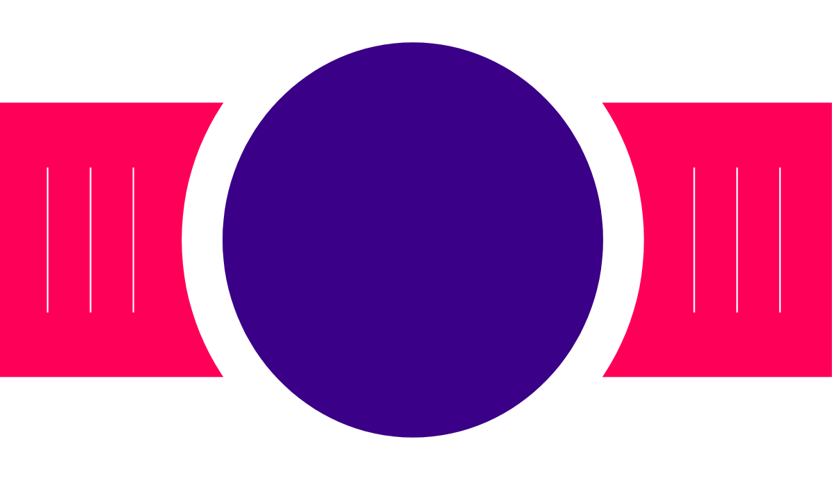 Purple Oval with White Outline - Vibrant Clipart for Creative Projects