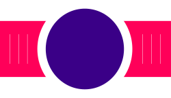 Purple Oval with White Outline - Vibrant Clipart for Creative Projects