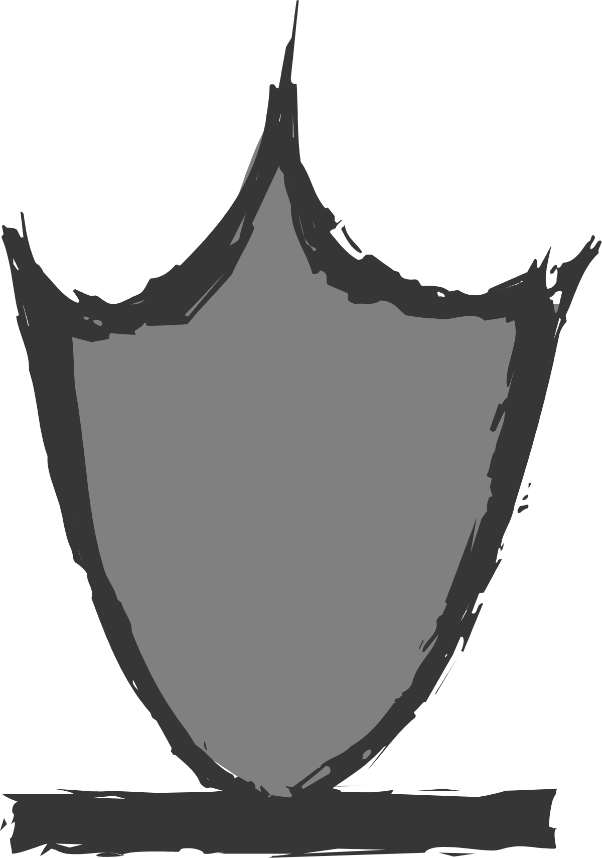 Shield with Black Background Clipart - Bold & Unique Design