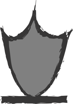 Shield with Black Background Clipart - Bold & Unique Design